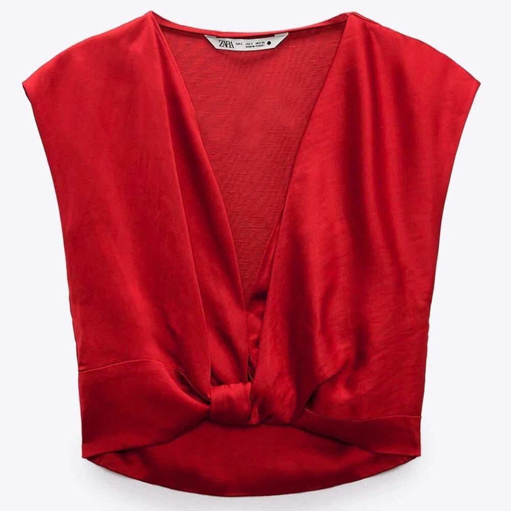 ZARA Satin Effect Top Size Small NWT